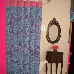 Betsy Johnson Butterfly Shower Shower Curtain